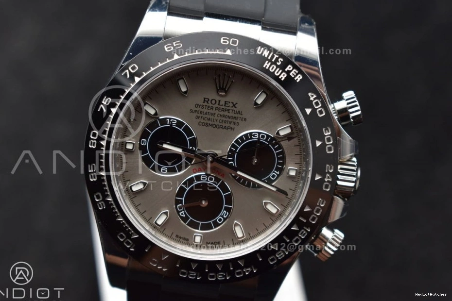 Daytona 1:1 DD Steel Gray 116519 775 Oyster flex Best FlexibleFit Strap Edition VSF 904L Dial on 0901